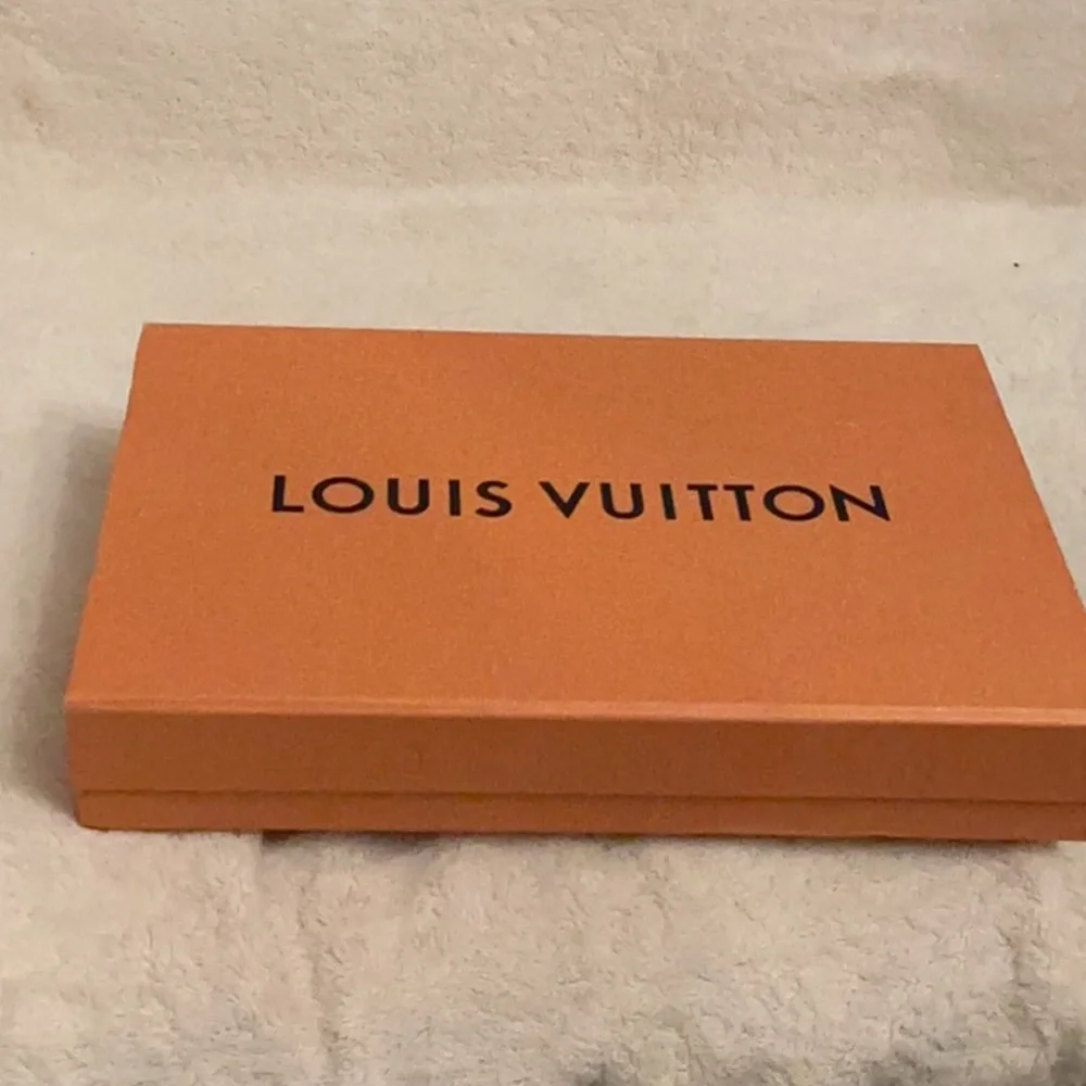 12x8x2,25 Louis Vuitton magnetic closer orange color  used